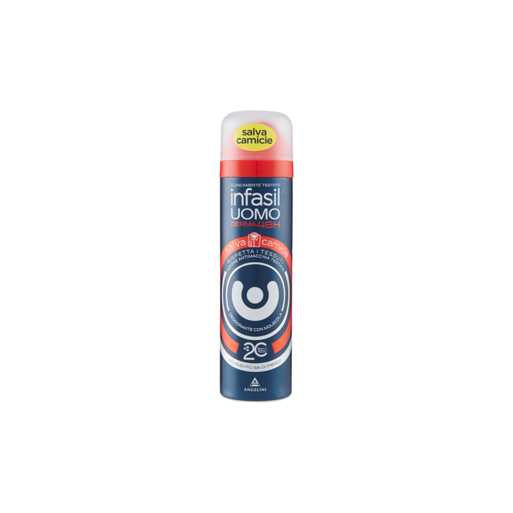 INFASIL - Uomo Derma48H Salvacamicie - deodorante spray efficacia 48 ore 150 ml — confronto prezzi