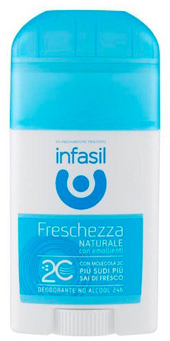 INFASIL - freschezza naturale - deodorante stick senza alcol 40 ml