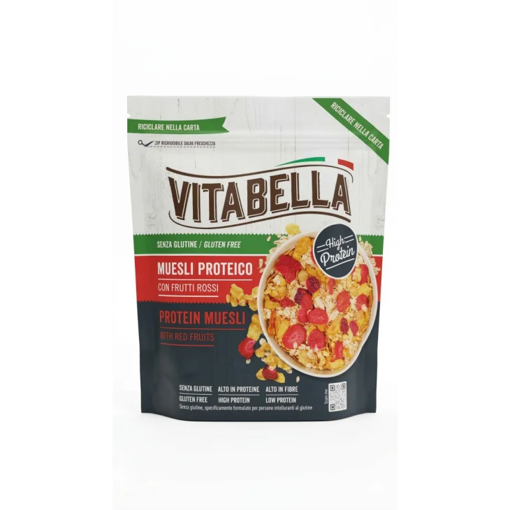 Vitabella muesli proteico con frutti rossi 240 g