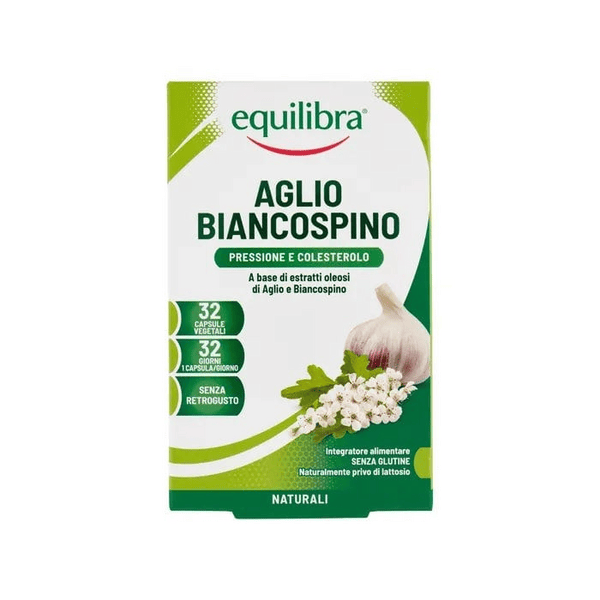 Equilibra Aglio e Biancospino Integratore Benessere Cardiovascolare 32 Capsule Vegetali — confronto prezzi