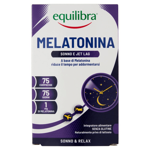 Equilibra Melatonina Integratore Relax e Riposo Notturno 75 Compresse — confronto prezzi