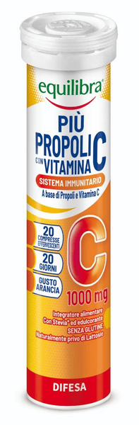 Equilibra Propoli con Vitamina C Integratore Gusto Arancia 20 Compresse 88 g — confronto prezzi