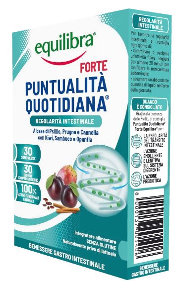 Equilibra Puntualità Quotidiana Forte Regolarità Intestinale 30 Compresse