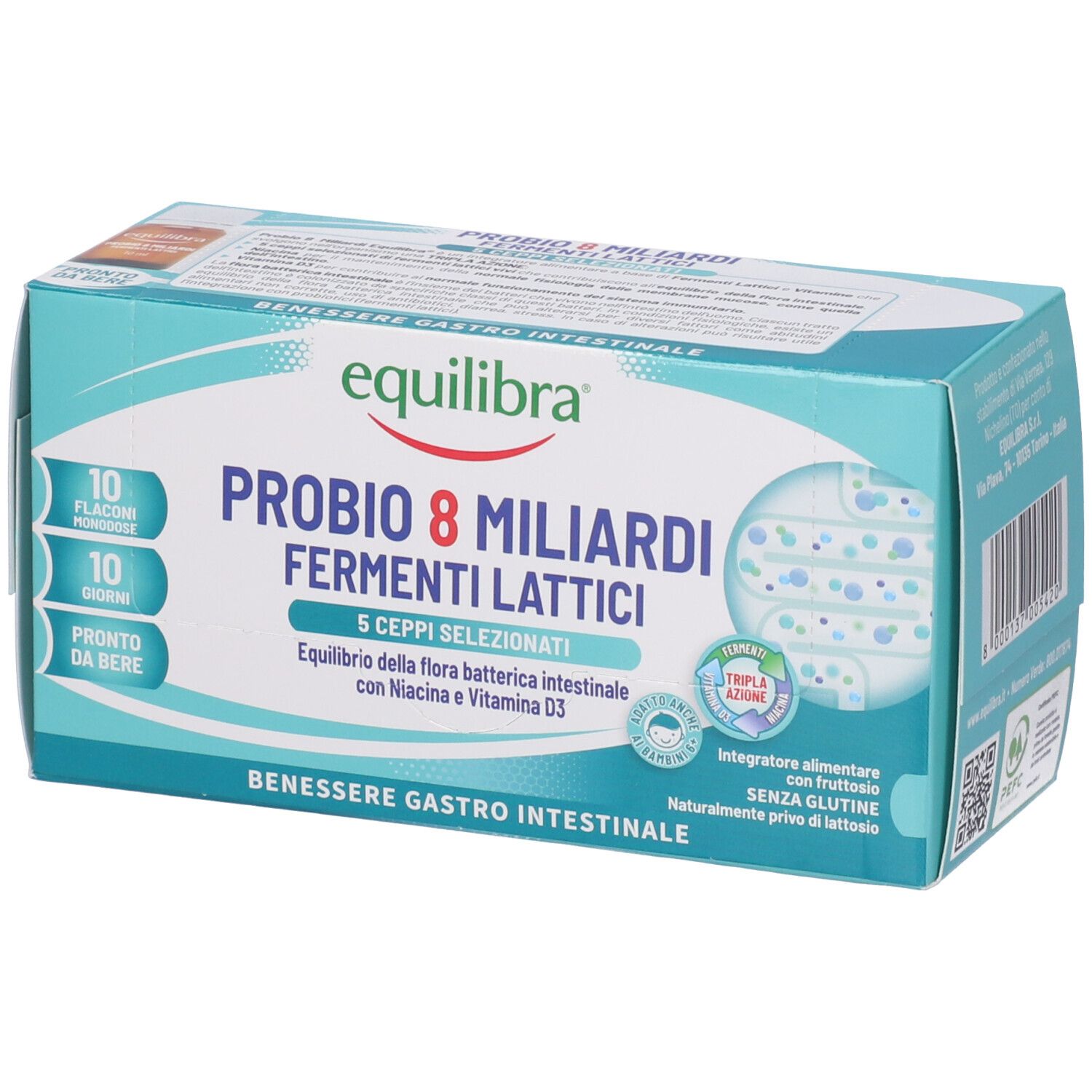 Equilibra Probio 8 Miliardi Fermenti Lattici 10 Flaconi Monodose — confronto prezzi