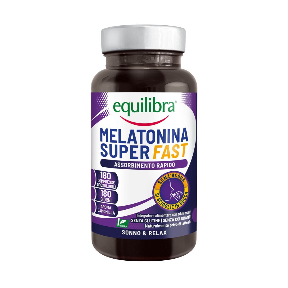 Equilibra Melatonina Super Fast 180 Compresse 57,6 g