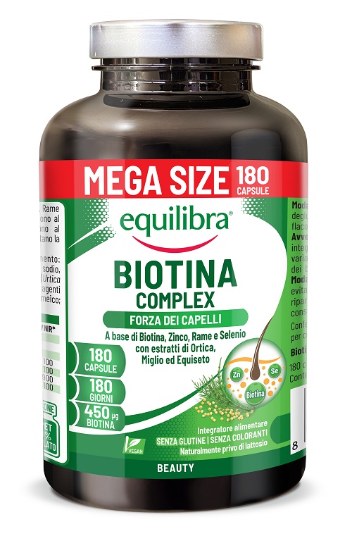Equilibra Biotina Complex Integratore Per Unghie E Capelli 180 Capsule