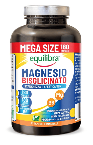 Equilibra Magnesio Bisglicinato Stanchezza e Affaticamento 180 Capsule — confronto prezzi