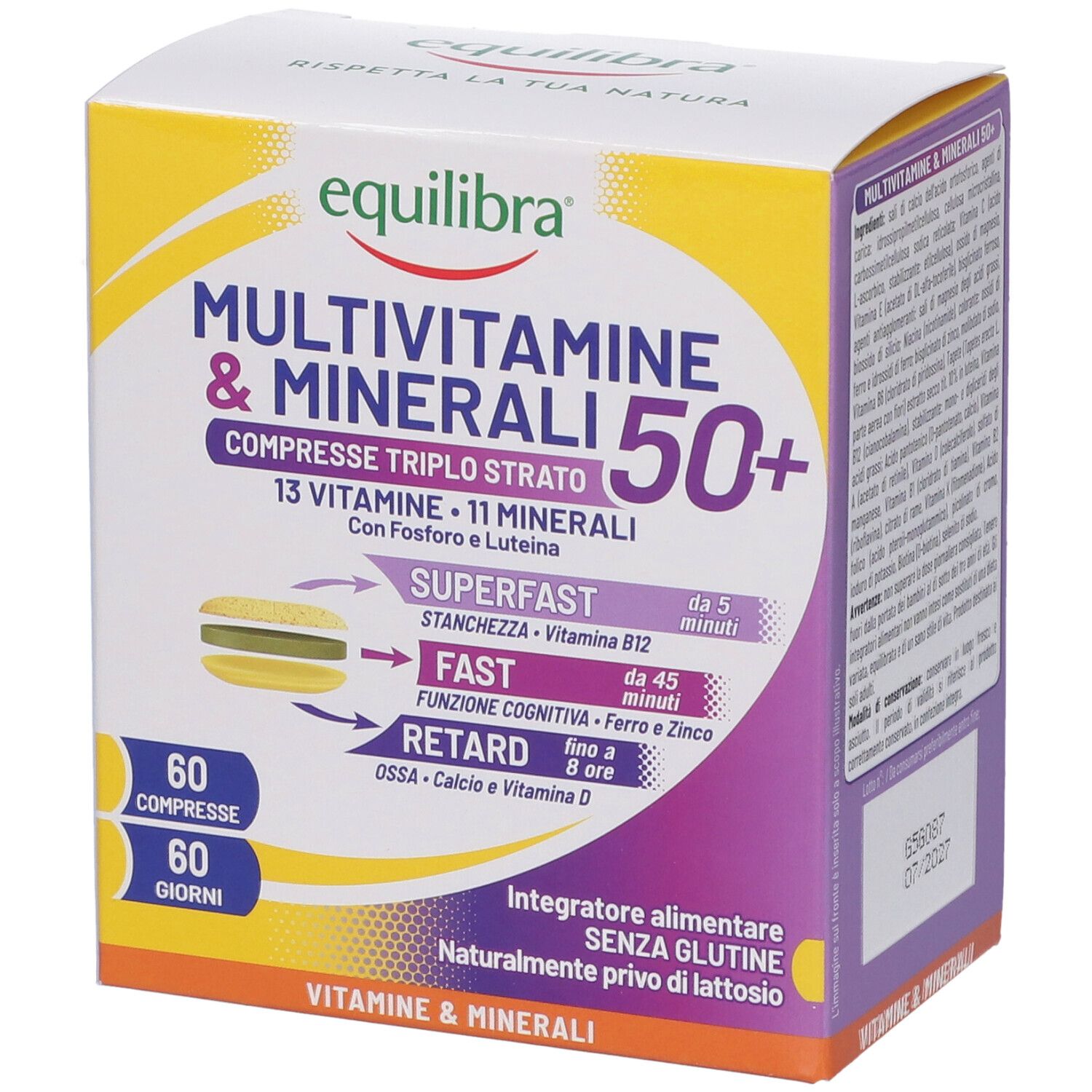 Equilibra Multivitamine Minerali 50+ Integratore per Adulti Bipacco da 30+30 Compresse — confronto prezzi