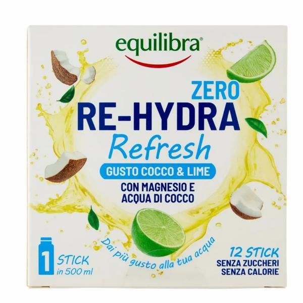 Equilibra Re-Hydra Refresh Zero Cocco & Lime 12 Stick