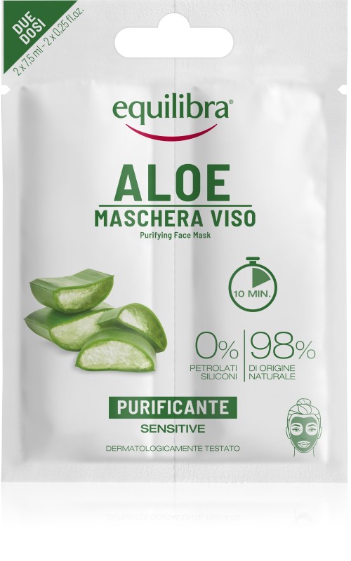 EQUILIBRA - aloe - maschera viso purificante bidose 15 ml — confronto prezzi