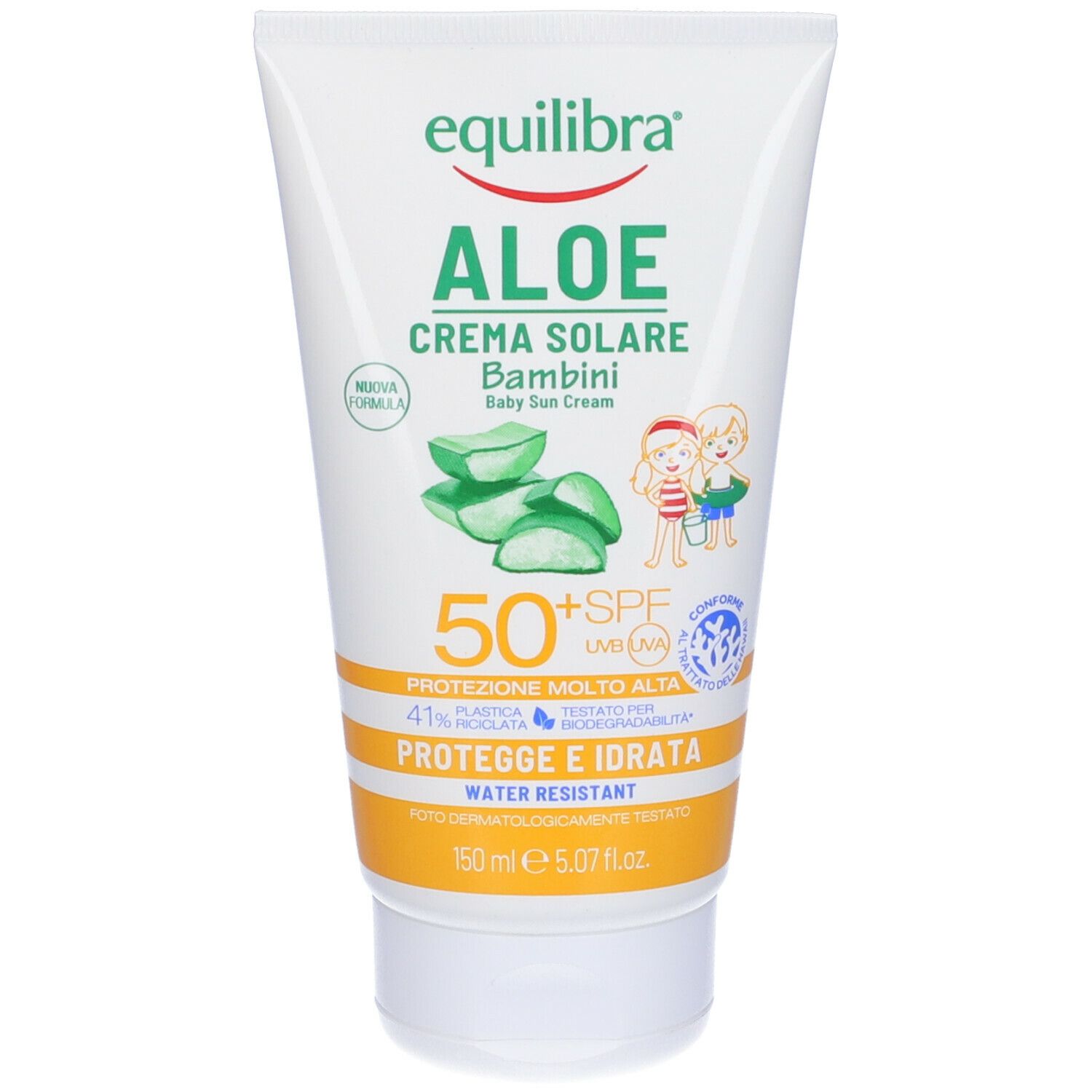 Equilibra® Aloe Crema Solare Bambini SPF 50+ 150 ml solare