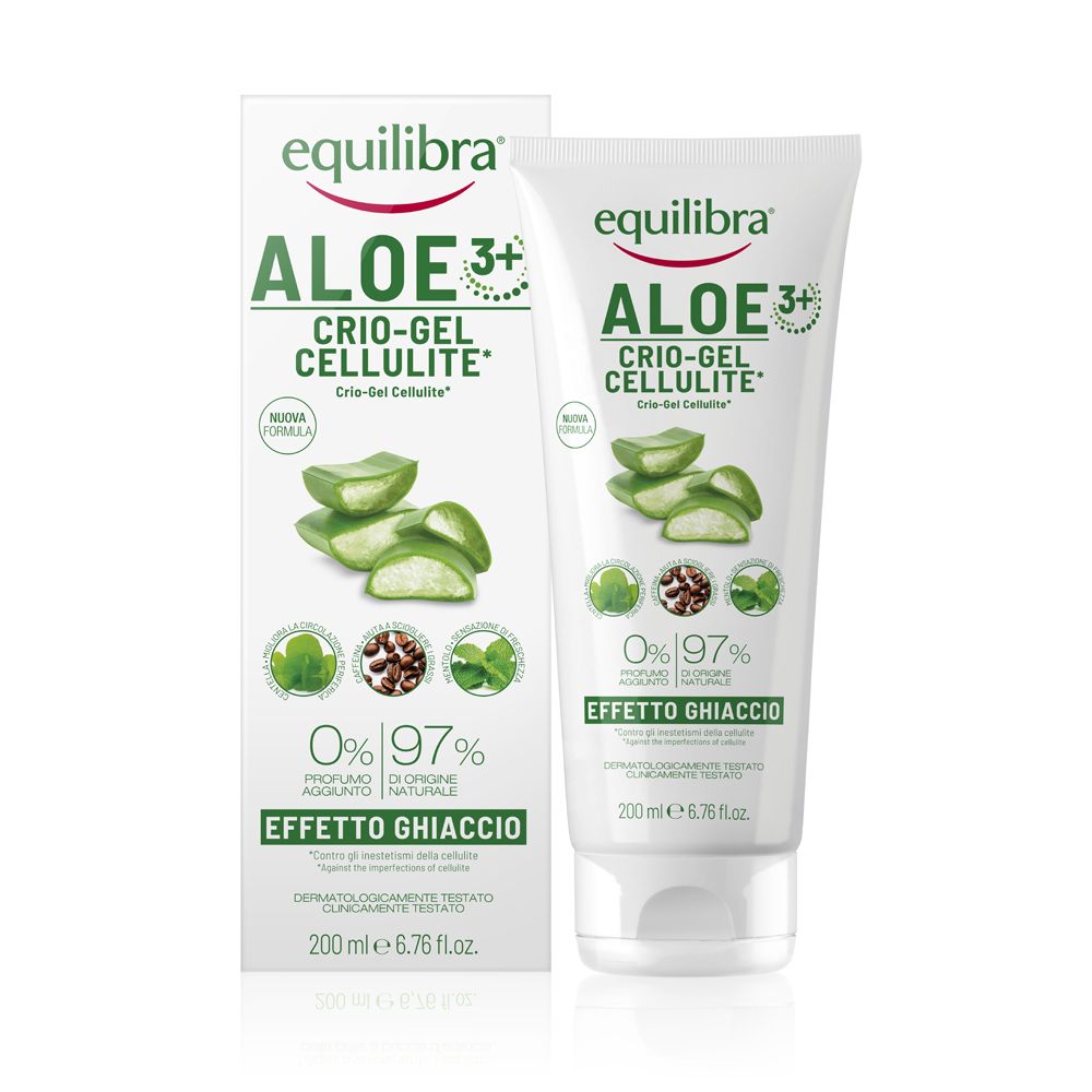 Equilibra Aloe Crio-Gel Cellulite Effetto Ghiaccio Trattamento Anti-Cellulite 200 ml
