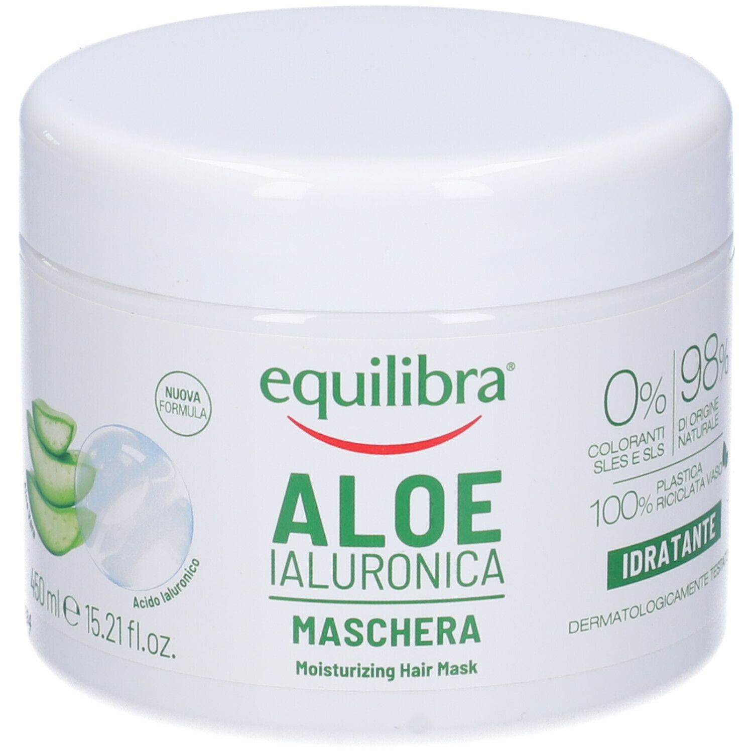 Equilibra Aloe Ialuronica Maschera Capelli 450 ml
