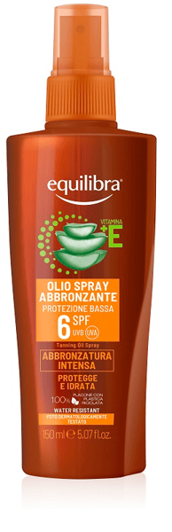 Equilibra Olio Spray Abbronzante SPF 6 150 ml Protegge e Idrata