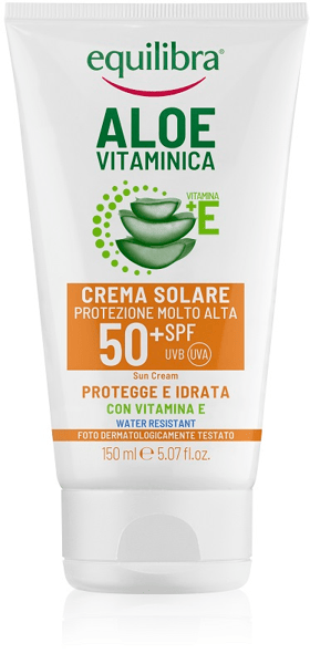 Equilibra Aloe Vitaminica 150 ml Crema Solare SPF 50 Idratante