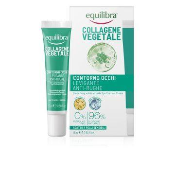 Equilibra Collagene Vegetale 15 ml per Contorno Occhi Levigante e Anti-Rughe