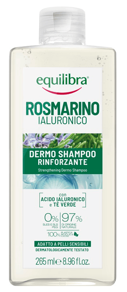 Equilibra Rosmarino Ialuronico Dermo Shampoo Rinforzante ed Idratante 300 ml