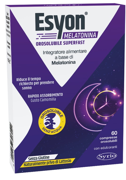 Esyon Melatonina Orosolubile Superfast Compresse 19,2 g