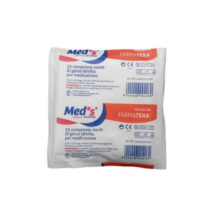 Med+s FarmaTNT Compresse Sterili 10X10Cm 25Pz 25 pz Garza
