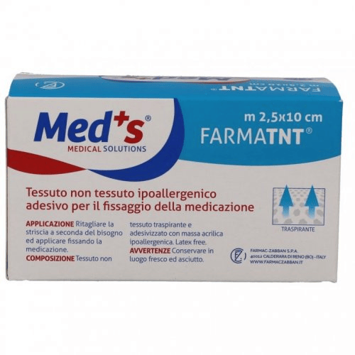 Med's Fix Cerotto TNT Autoadesivo In Rotolo 2,5 m x 10 cm