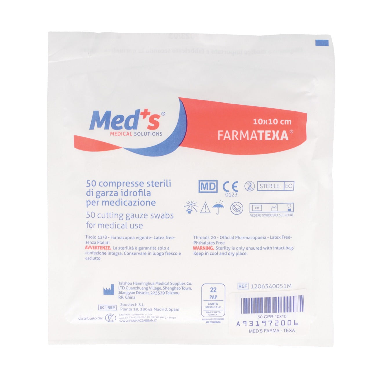 GARZA MEDS FARM12/8 10X10 50P — confronto prezzi