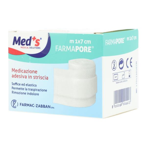 Med's Farmapore Medicazione Autoadesiva Striscia Con Cerotto 1 m x 7 cm