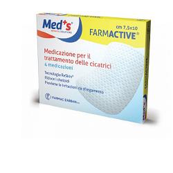 Med´s Farmactive Medicazione Cicatrici 7,5x10cm 4 pz in tessuto non