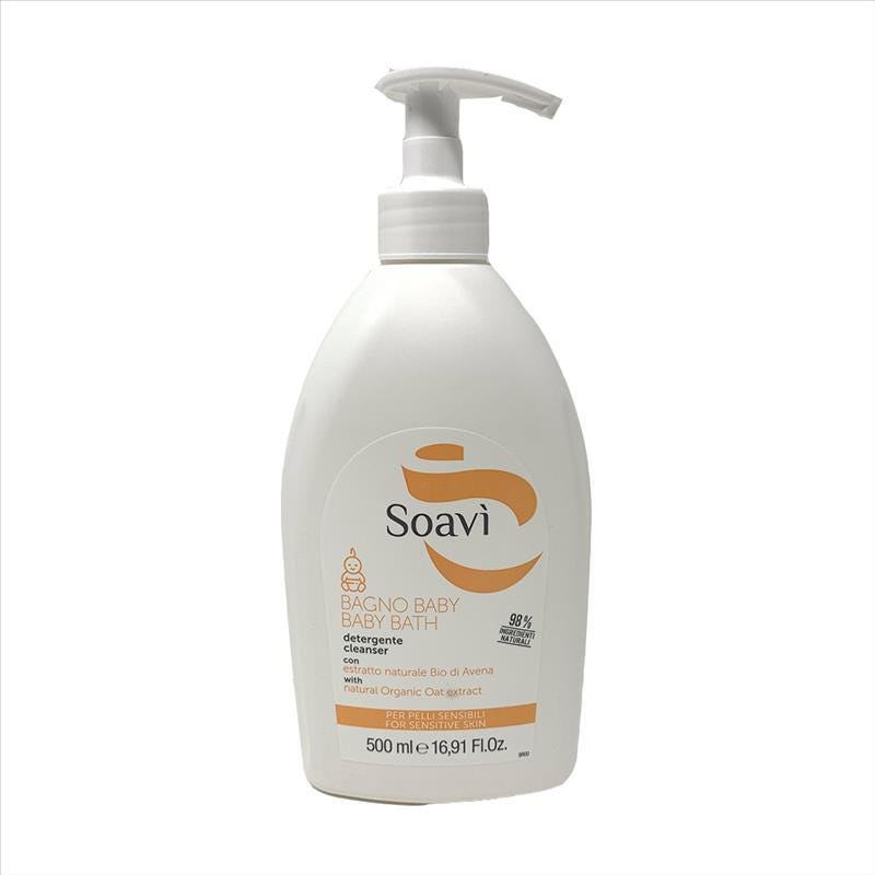 Soavì Bagno Baby Detergente Per Pelli Sensibili, 500ml