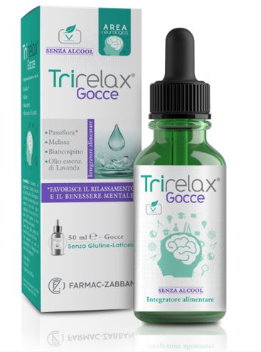Farmac Zabban Trirelax Gocce Integratore Alimentare Benessere Mentale, 50ml