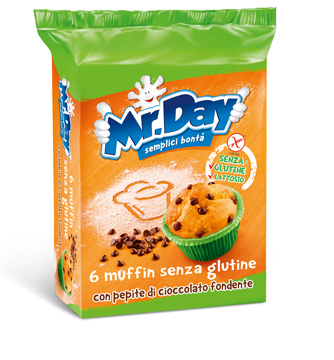 Mr day muffin senza glutine con pepite di cioccolato fondente 6 x 42 g — confronto prezzi