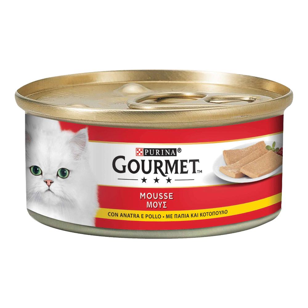 NESTLE' PURINA GOURMET GATTO MOUSSE ANATRA POLLO 195GR (lattina) — confronto prezzi