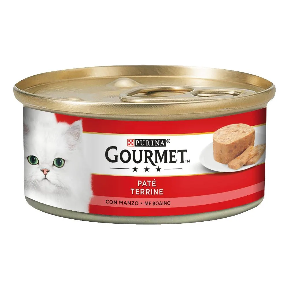 NESTLE' PURINA GOURMET GATTO PATE' PEZZETTI MANZO 195GR (lattina) — confronto prezzi