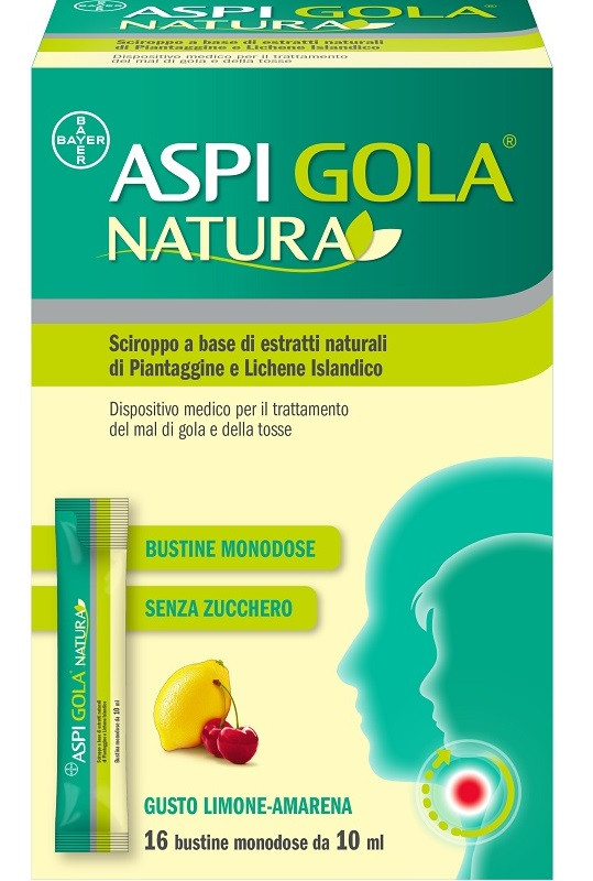 Aspi gola natura 16 bustine monodose — confronto prezzi