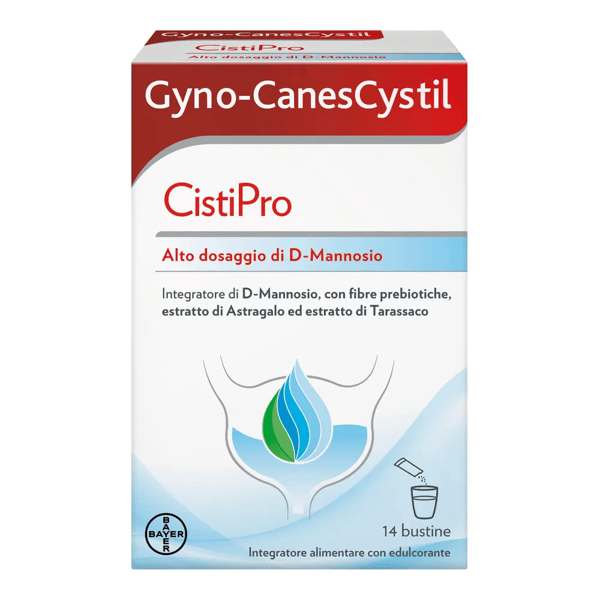 Gyno-CanesCystil CistiPro Integratore Vie Urinarie con D-Mannosio 14 Bustine