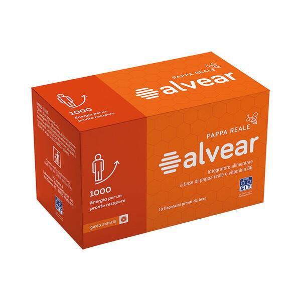 Alvear 1000 Integratore Energetico Con Pappa Reale Gusto Arancia 10 Flaconcini