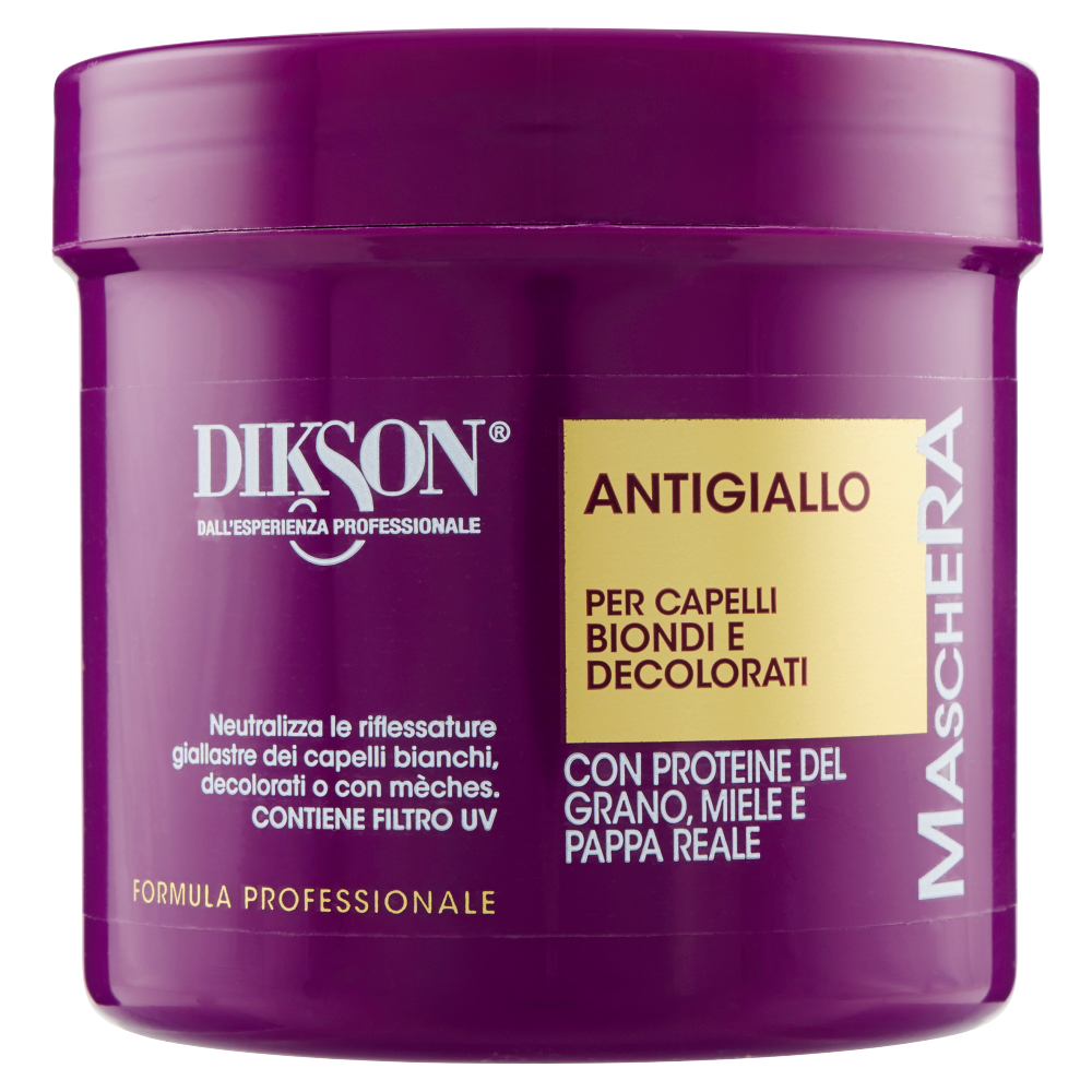 DIKSON - MASCHERA ANTIGIALLO PER CAPELLI BIONDI E DECOLORATI