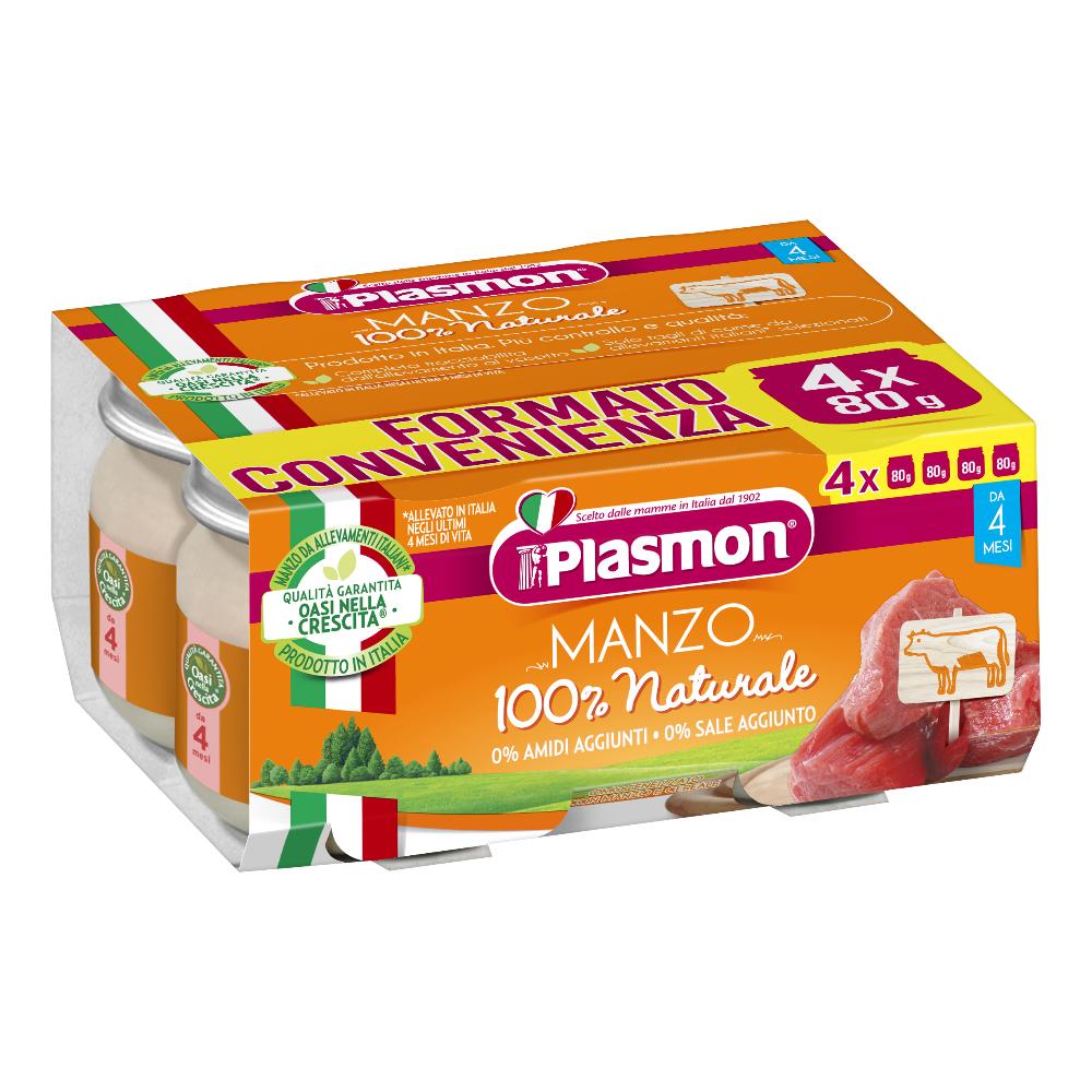 Plasmon omog manzo c/gift 80x4 — confronto prezzi