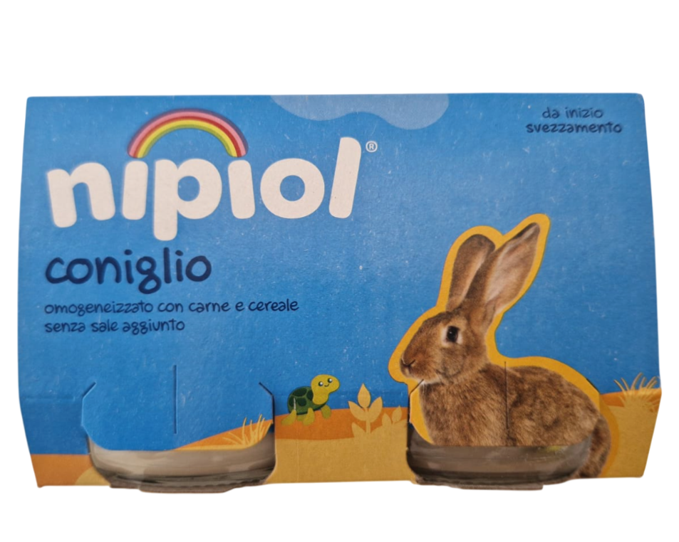 Nipiol omog coniglio 120gx2pz