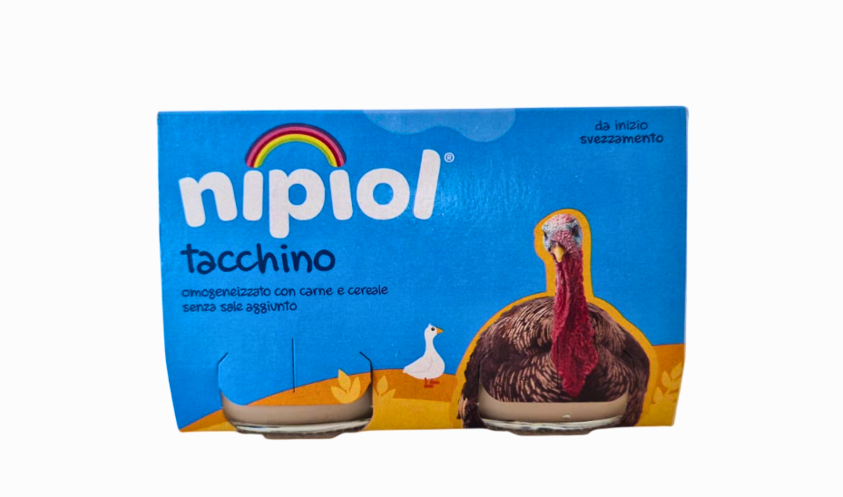 Nipiol omogeneizzato tacchino 2 vasetti da 120g