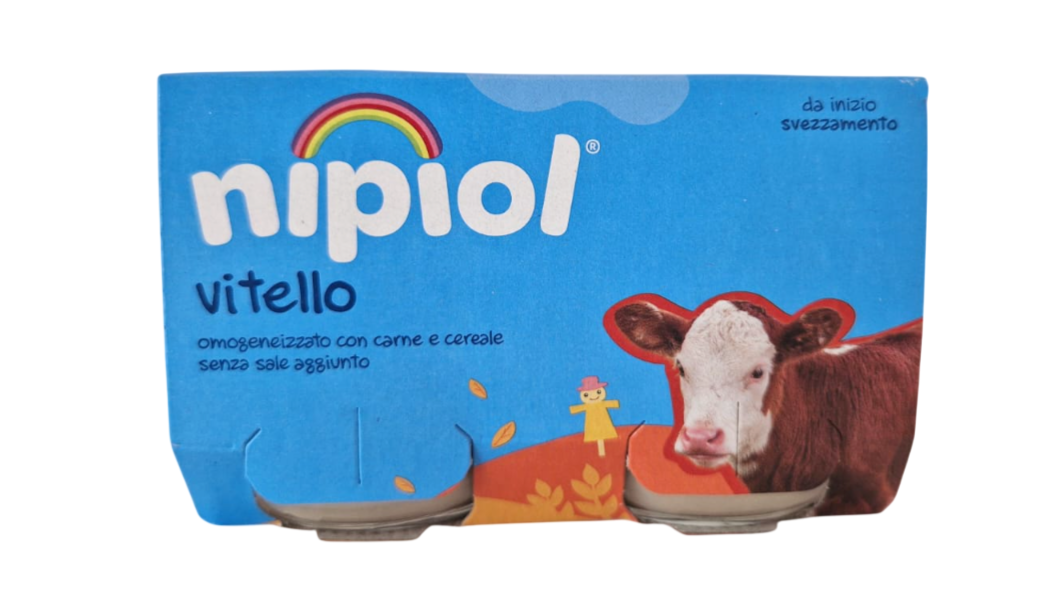 Nipiol omogeneizzato vitello 2 vasetti da 120g