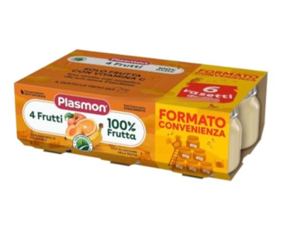 Plasmon omogeneizzato 4 frutti 6 vasetti da 104g — confronto prezzi