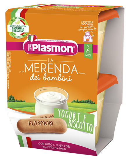 Plasmon la merenda dei bambini sapore di natura yogurt biscotto asettico 2 x 120 g — confronto prezzi