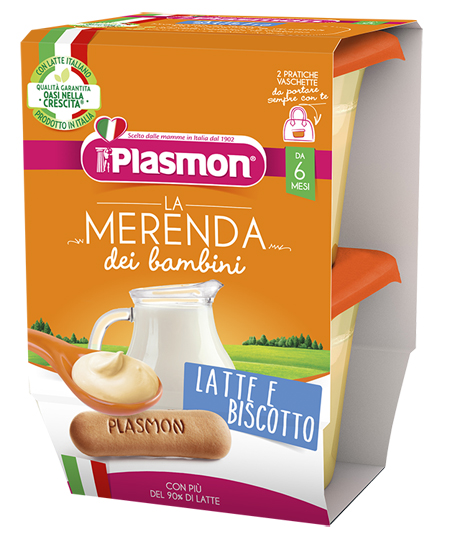 Plasmon Merenda Latte-Biscotti 2x120g