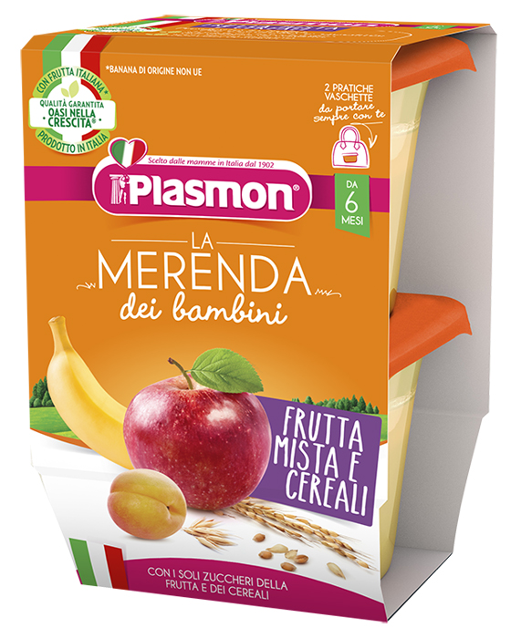 Plasmon La Merenda Dei Bambini Merende Frutta Cereali Asettico 2 X 120 G — confronto prezzi