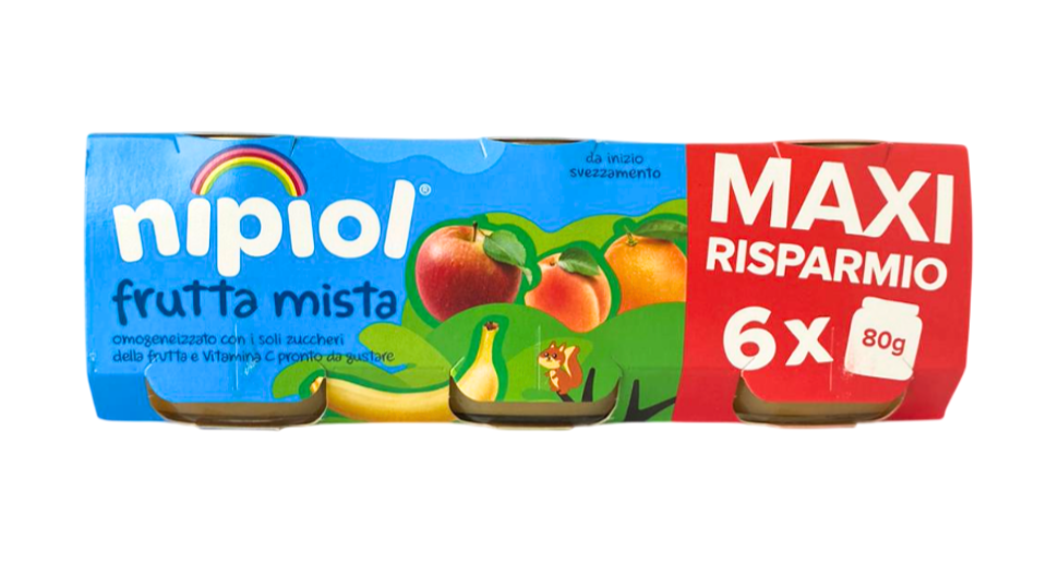 Nipiol omogeneizzato frutta mista 6 vasetti da 80g — confronto prezzi