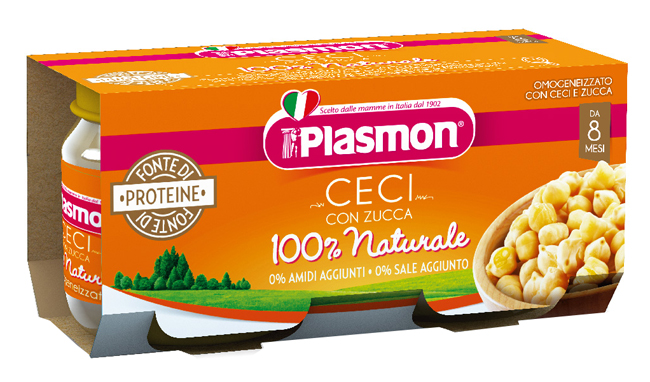 Plasmon Omogeneizzato Ceci/Zucca 2 X 80 G 2x80 g Pappa
