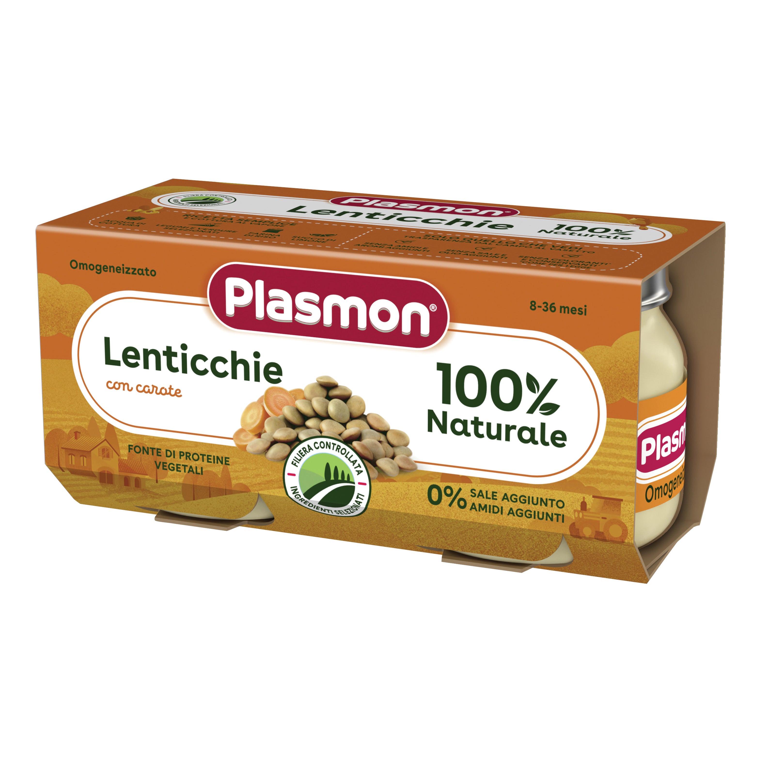 Plasmon omogeneizzato lenticchie 2 x 80 g