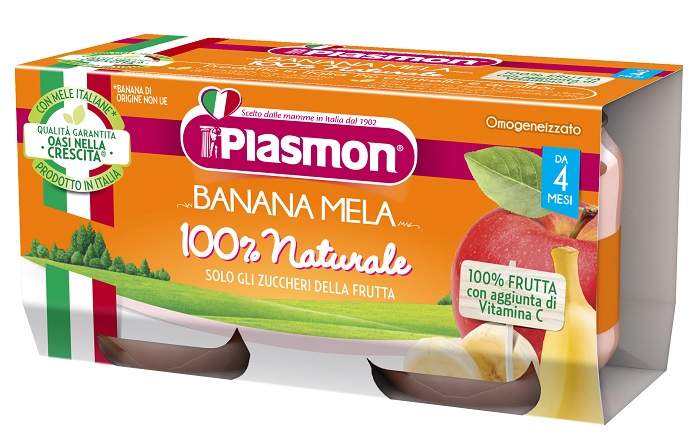 Plasmon omogeneizzato banana mela 2 x 80 g — confronto prezzi