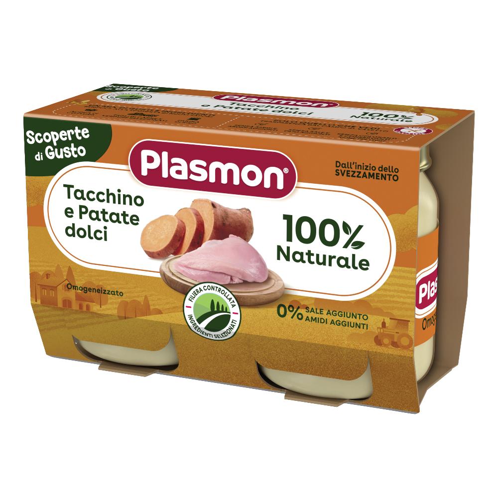 Plasmon omogeneizzati tacchino patate dolci 2 pezzi da 120 g