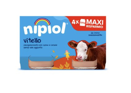 Nipiol omog vitello 120gx4pz